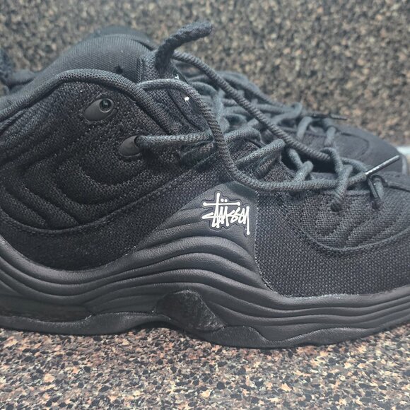 Nike Air Penny X Stussy 2 Black Size 8 DQ5674-001 Limited Edition Rare Collab - Picture 12 of 16